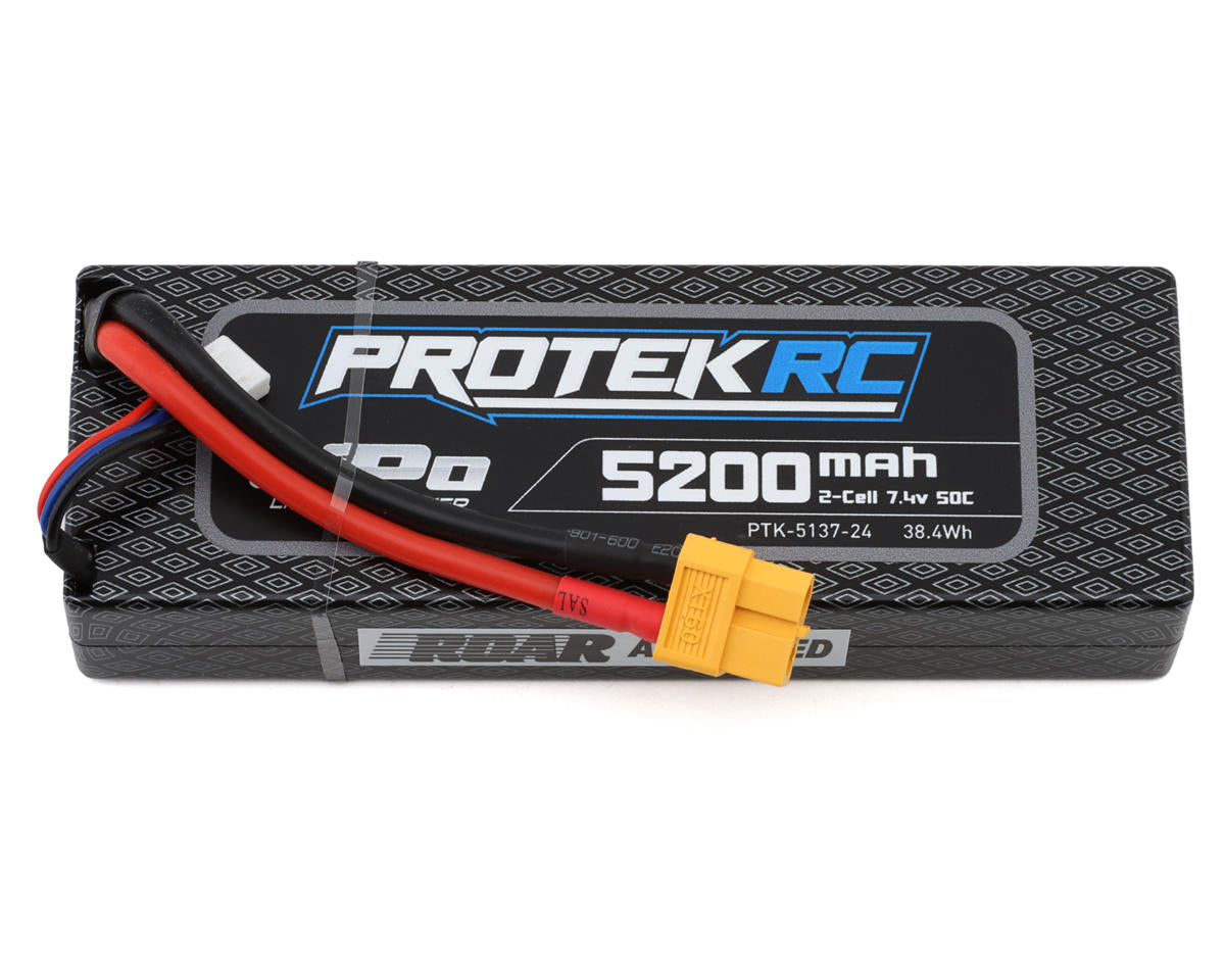 ProTek RC MUDboss 2S 50C LiPo Battery (7.4V/5200mAh) w/XT60 Conn., PTK-5137-24