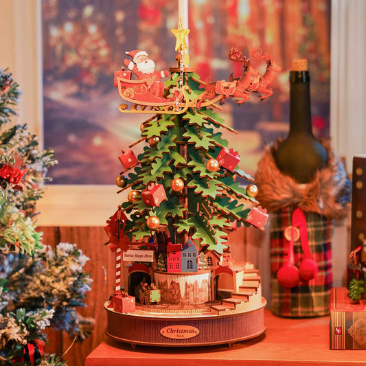 Rolife Christmas Melody Tree DIY Music Box 3D Puzzle, ROEAMS01