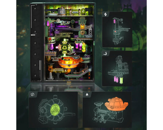 ROKR Alchemy City with Automatic Ascent Mechanical 3D Marble Run, ROEMR04S