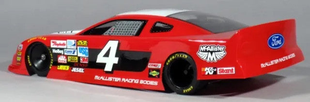 McAllister Racing ASA Style Mustang Latemodel Body Oval w/Decals, MCA-272
