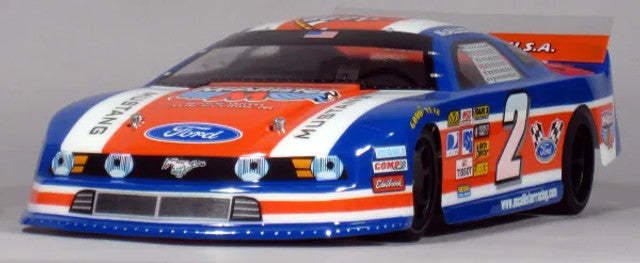 McAllister Racing ASA Style Mustang Latemodel Body Oval w/Decals, MCA-272