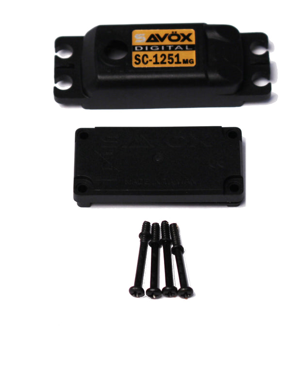 Savox SC1251MG Upper/Lower Case Set w/Hardware, SAVCSC1251MG