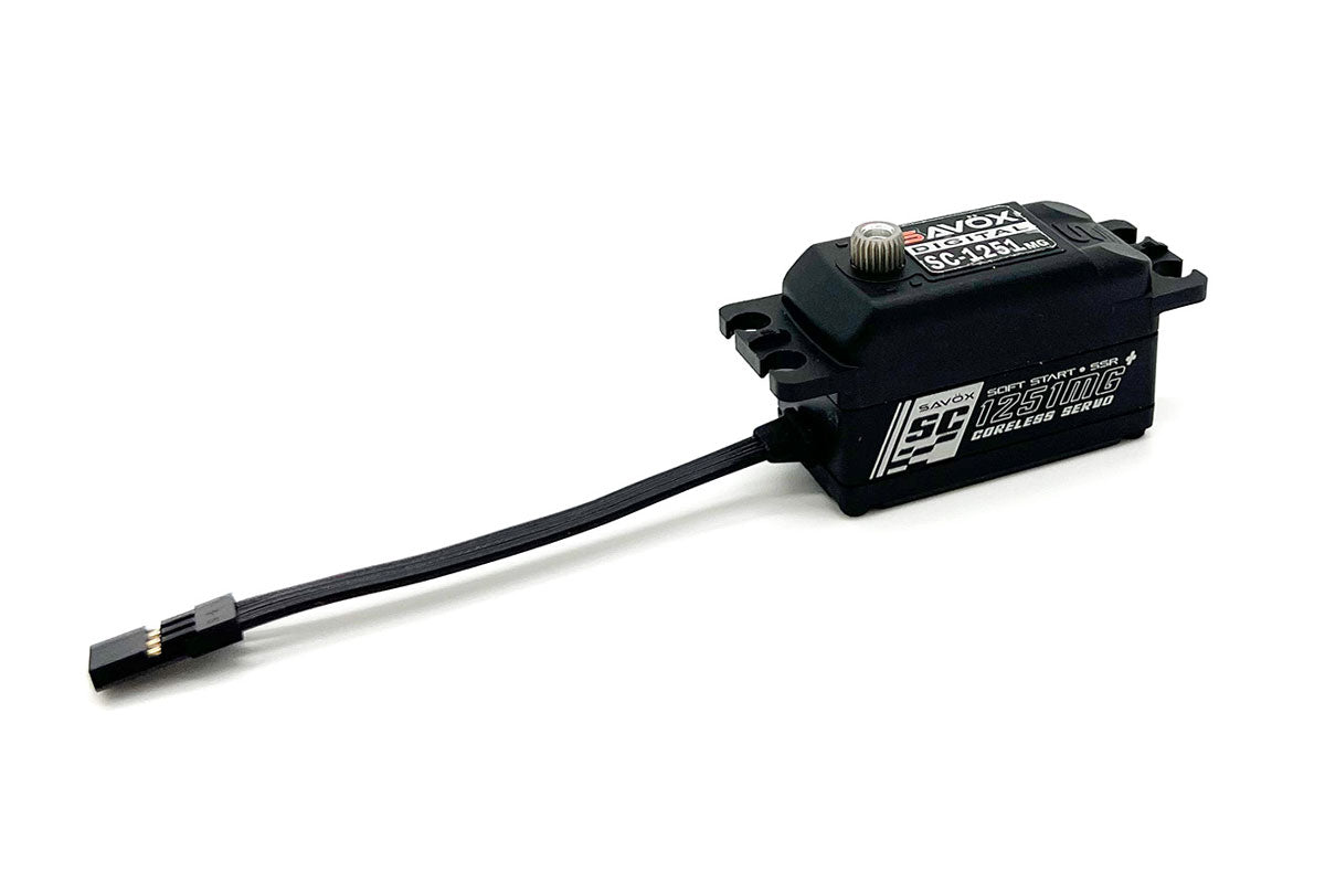 Savox Black Edition Low Profile Digital "High Speed" Metal Gear Servo, SAVSC1251MGP-BE