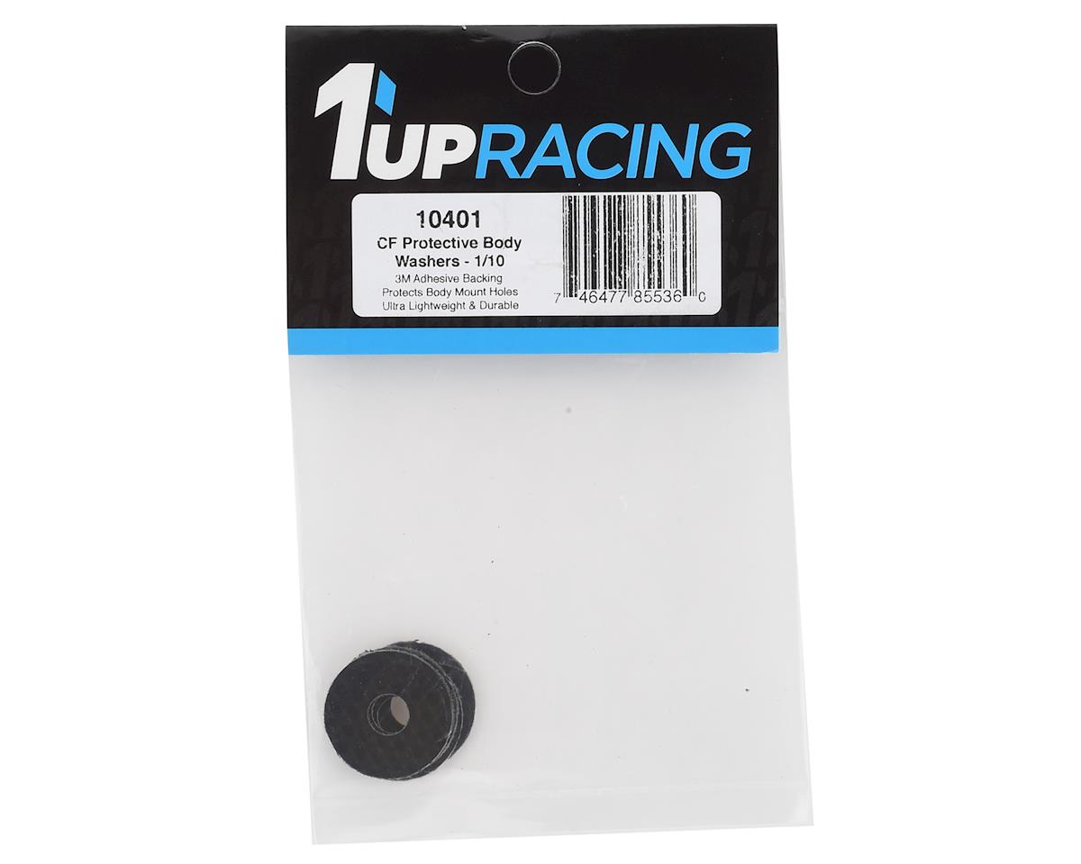 1UP Racing Carbon Fiber Body Washers, fits 6mm Body Posts, 1UP10401