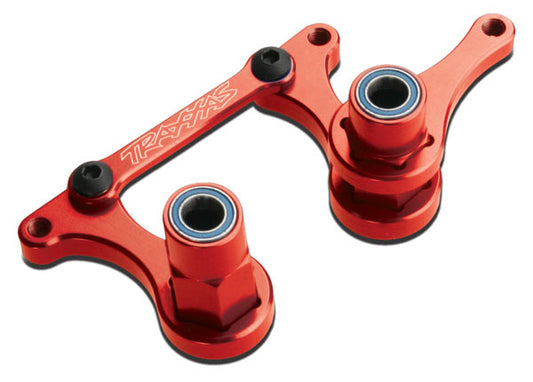Steering bellcranks, drag link (6061-T6 aluminum)/ 5x8mm ball bearings (4)/ hardware (assembled)