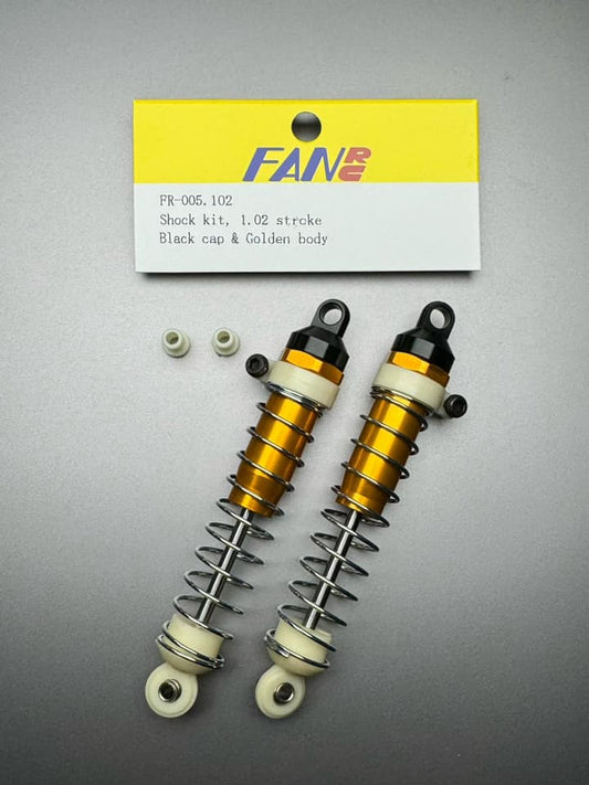 Golden Body & Black Cap Shock kit, 1.02 stroke