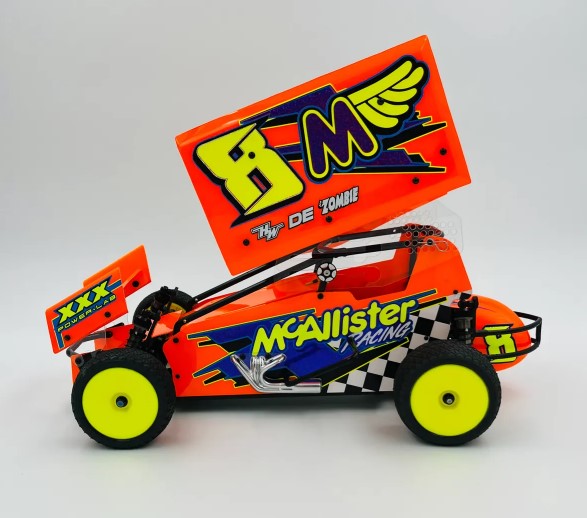 McAllister Racing Port Royal Sprint Body (Complete with Wings) 7 in x 7 in, fits CW cage, MCA-750