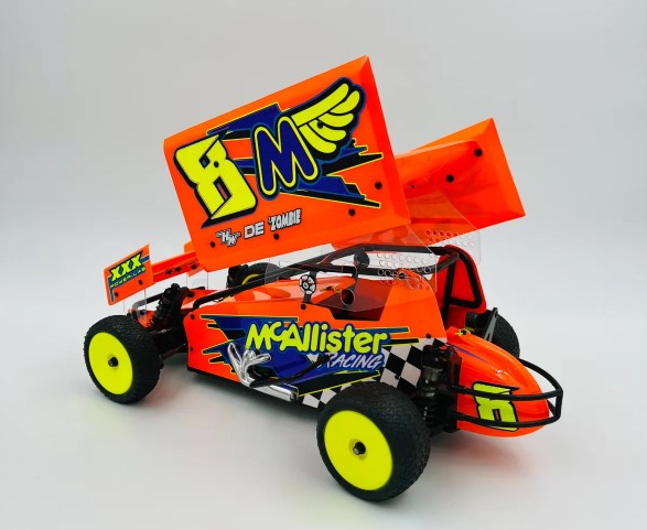 McAllister Racing Port Royal Sprint Body (Complete with Wings) 7 in x 7 in, fits CW cage, MCA-750