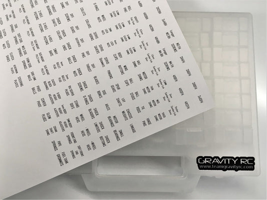 GRAVITY RC Ultimate Hardware Parts Box (46 individual containers) GRC275