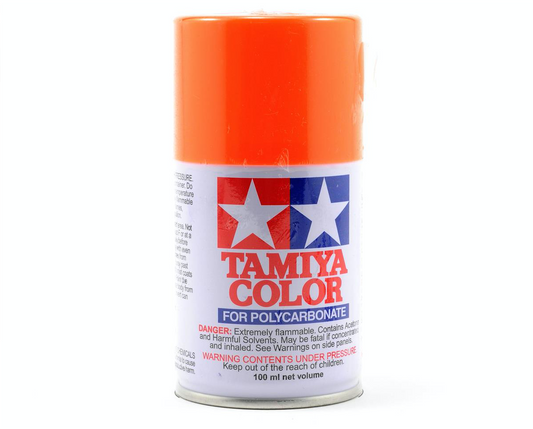 Tamiya PS-24 Fluorescent Orange Lexan Spray Paint (100ml) TAM86024