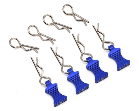 Body Clips with Aluminum EZ Pulls (4), clips (8) AC03EZ01