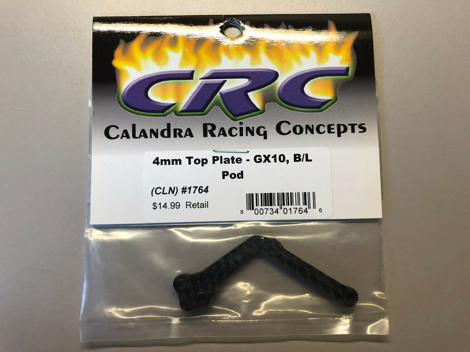 CRC 4mm Top Plate GX10 B/L Pod  #1764 (bx10)