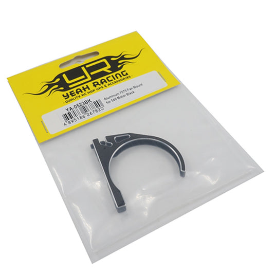 Yeah Racing Aluminum 7075 Fan Mount for 540 Motor Black, YA-0523BK