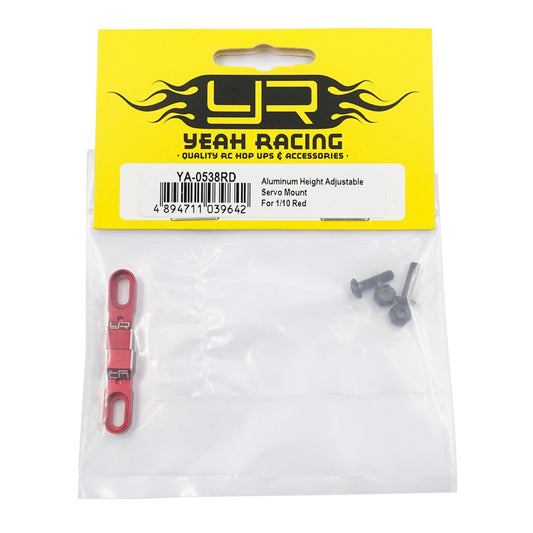 Yeah Racing Aluminum Height Adjustable Servo Mount For 1/10 scale