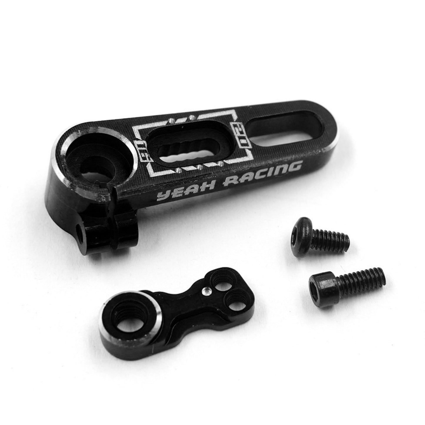 Yeah Racing 25T Aluminum 7075 Adjustable Servo Horn 15.5mm to 20mm (0.5mm step) Blue, YA-0737BU