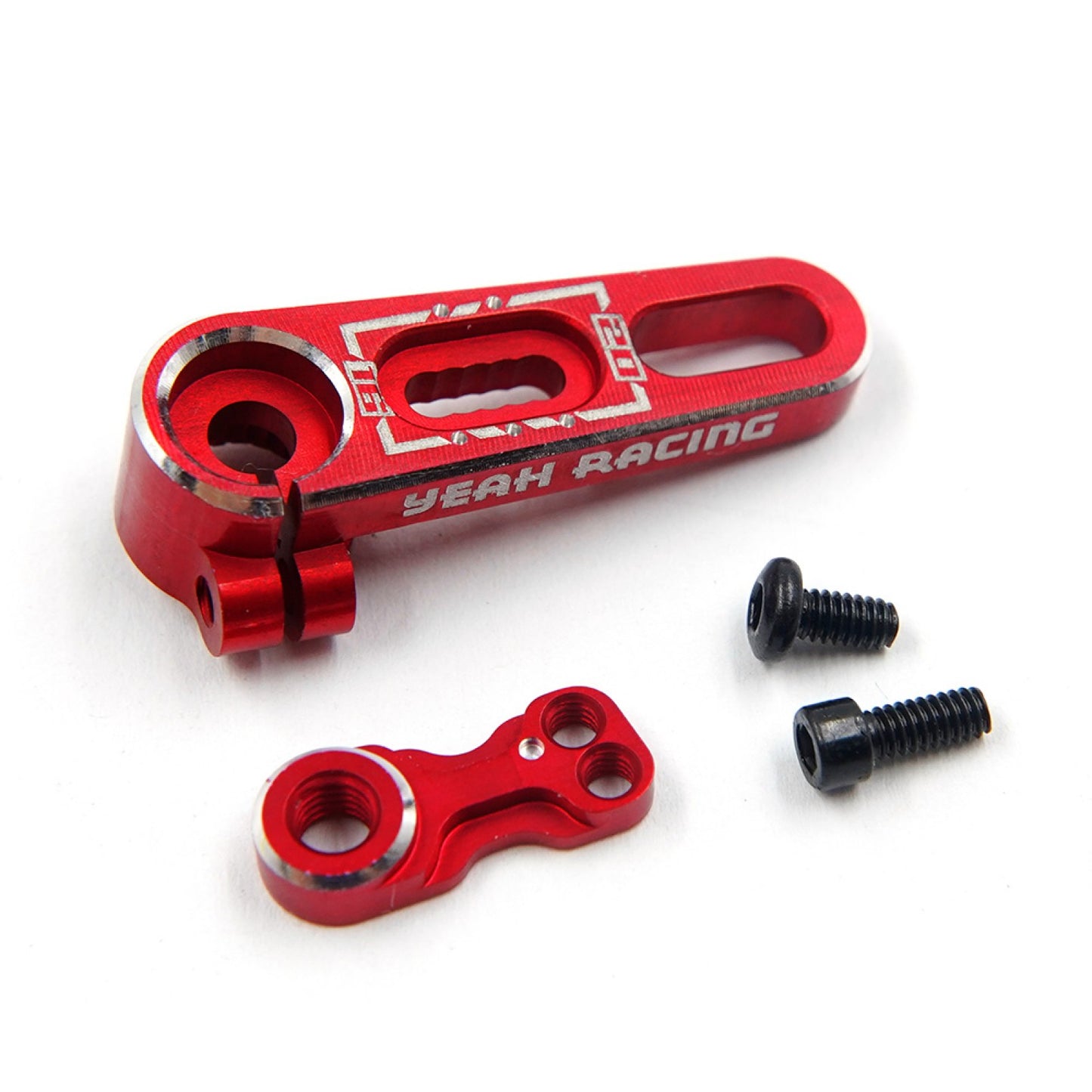 Yeah Racing 25T Aluminum 7075 Adjustable Servo Horn 15.5mm to 20mm (0.5mm step) Blue, YA-0737BU