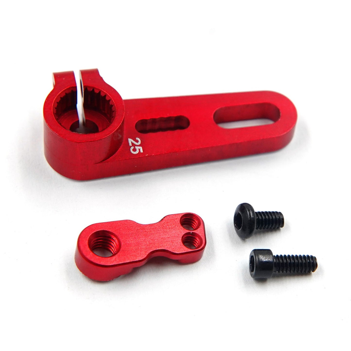 Yeah Racing 25T Aluminum 7075 Adjustable Servo Horn 15.5mm to 20mm (0.5mm step) Blue, YA-0737BU