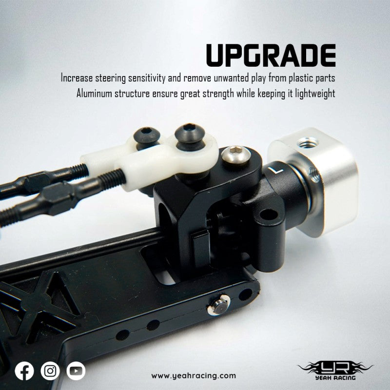 Yeah Racing Aluminum Front C Hub For Yokomo 870C Super Dog Fighter YZ10 2023, YKDF-002BK