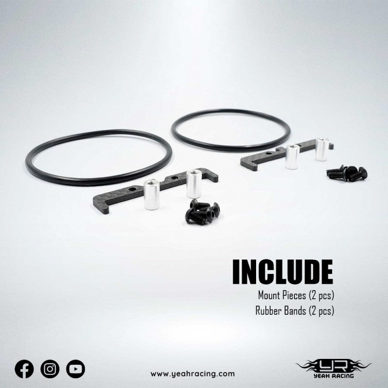 Yeah Racing Graphite Battery Holder For Yokomo 870C Super Dog Fighter YZ10 2023 YZ-W91, YKDF-005BK