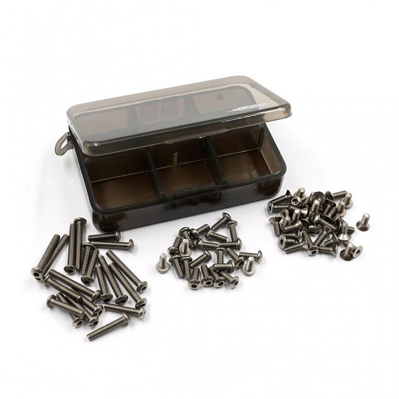 Yeah Racing Titanium Screw Assorted Set w/Box For Yokomo 870C Super Dog Fighter, TSAS-0029