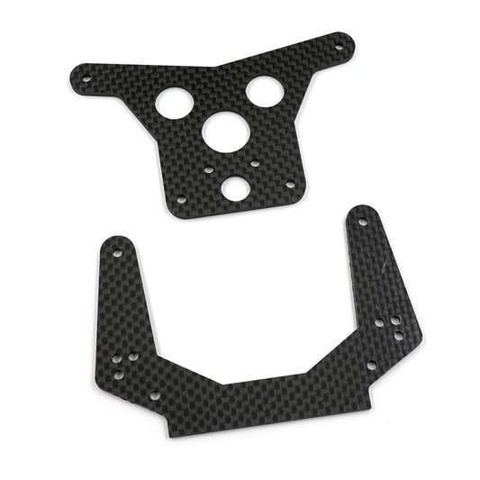 Yeah Racing Graphite Front & Rear Shock Tower For Team Associated RC10, TARC-007BK