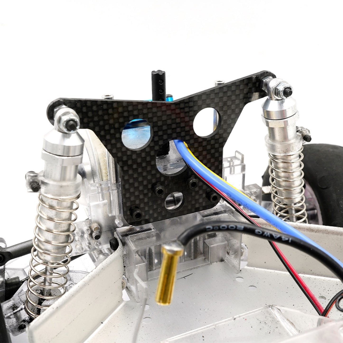 Yeah Racing Graphite Front & Rear Shock Tower For Team Associated RC10, TARC-007BK