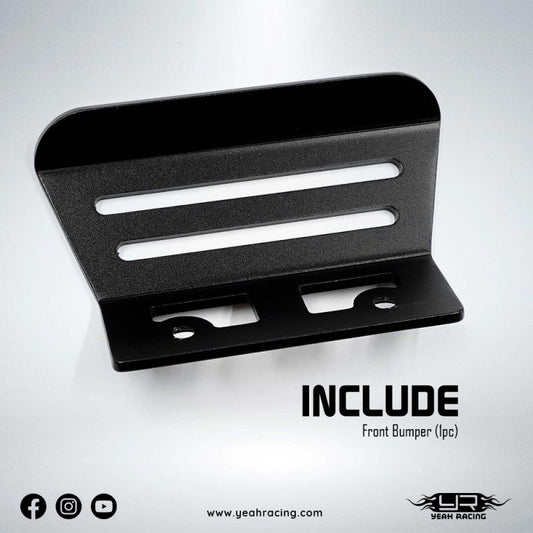 Yeah Racing Aluminum Front Bumper For Yokomo 870C Super Dog Fighter, YKDF-009BK