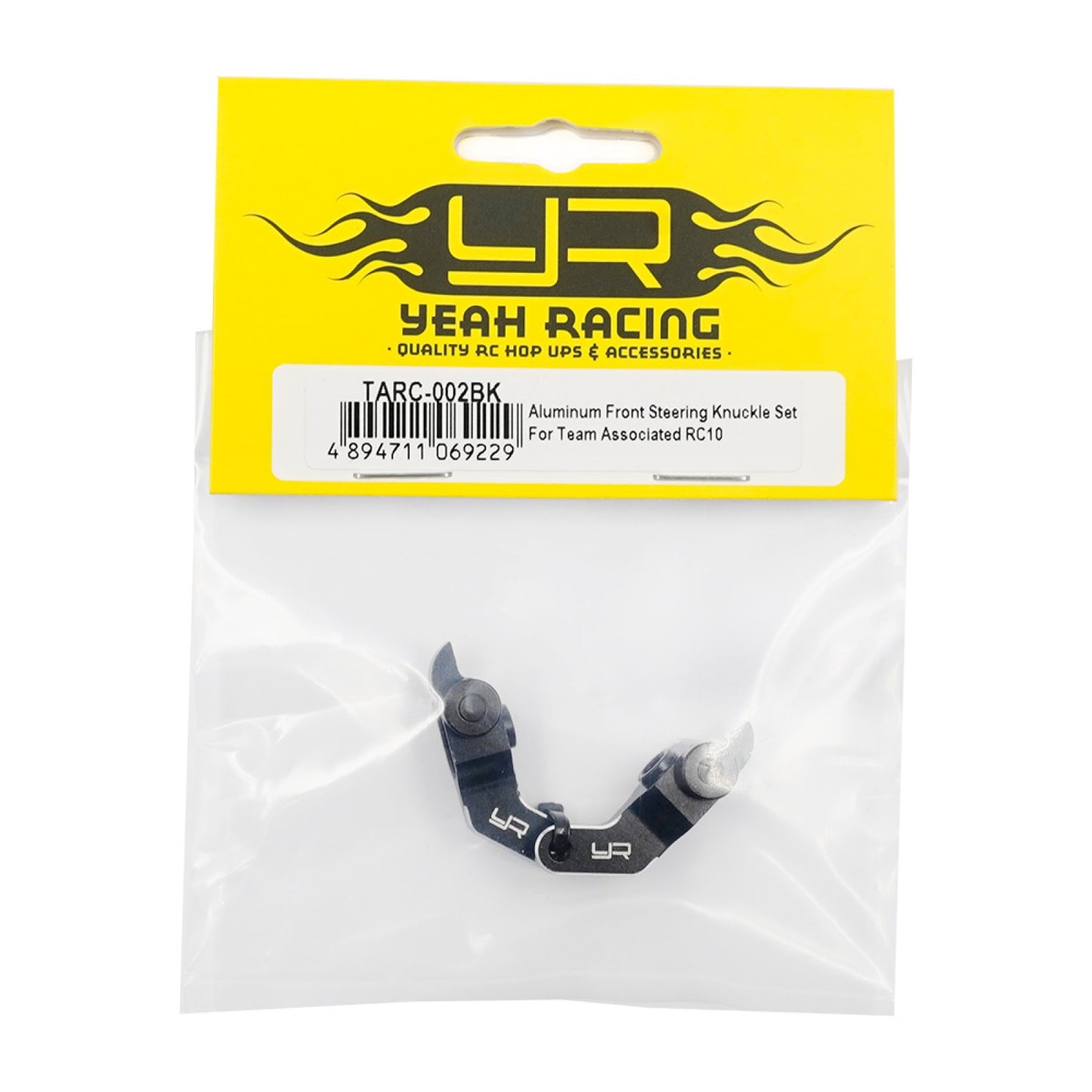 Yeah Racing Aluminum Front Steering Knuckle 2pcs For Team Associated RC10 Black, TARC-002BK