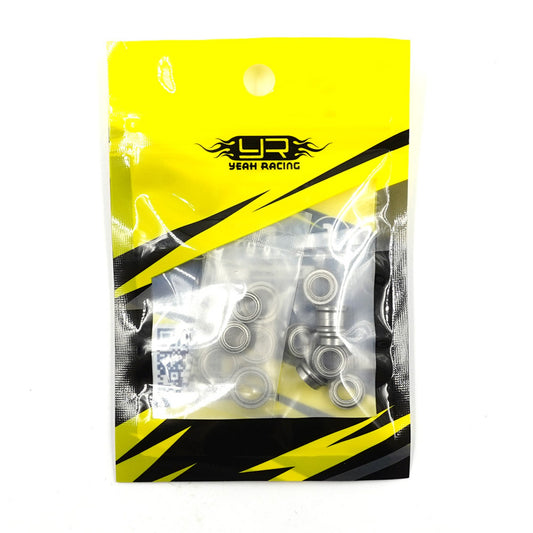 Yeah Racing Steel Bearing Set (17Pcs) For Team Associated RC10T, YBS-0072