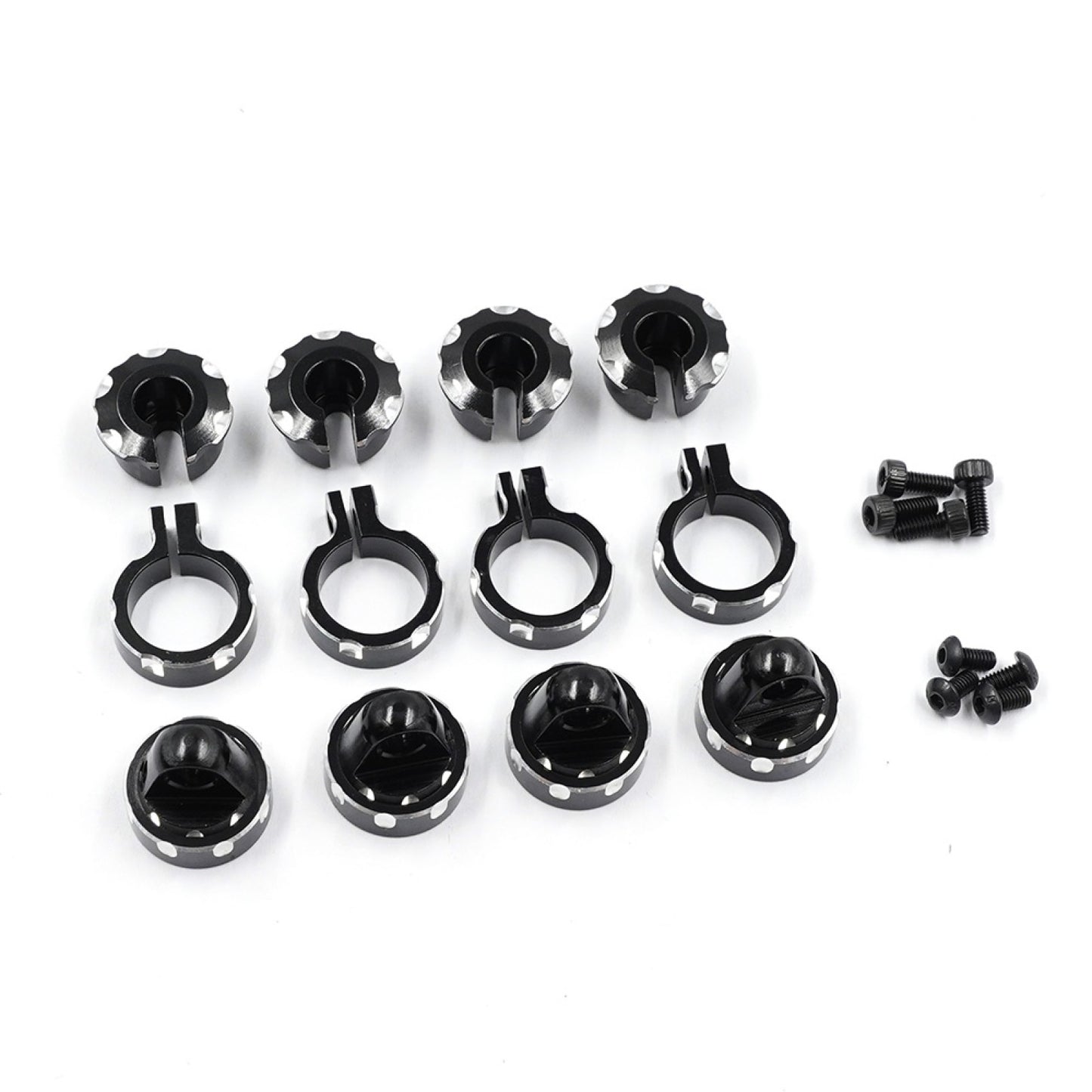 Yeah Racing Aluminum Shock Parts For Team Associated RC10 Black, TARC-014BK