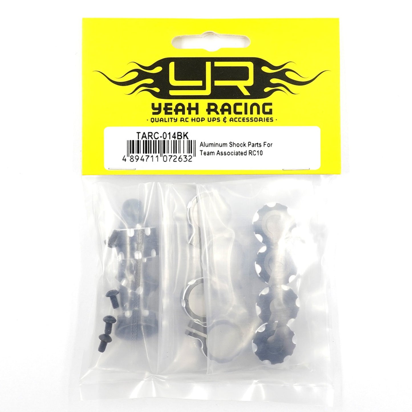 Yeah Racing Aluminum Shock Parts For Team Associated RC10 Black, TARC-014BK