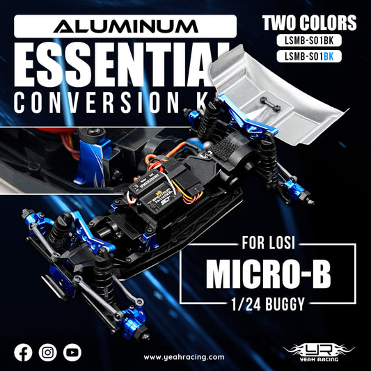 Yeah Racing Aluminum Essential Conversion Kit For Losi 1/24 Micro-B 2WD Buggy / 1/28 Micro-T Truck