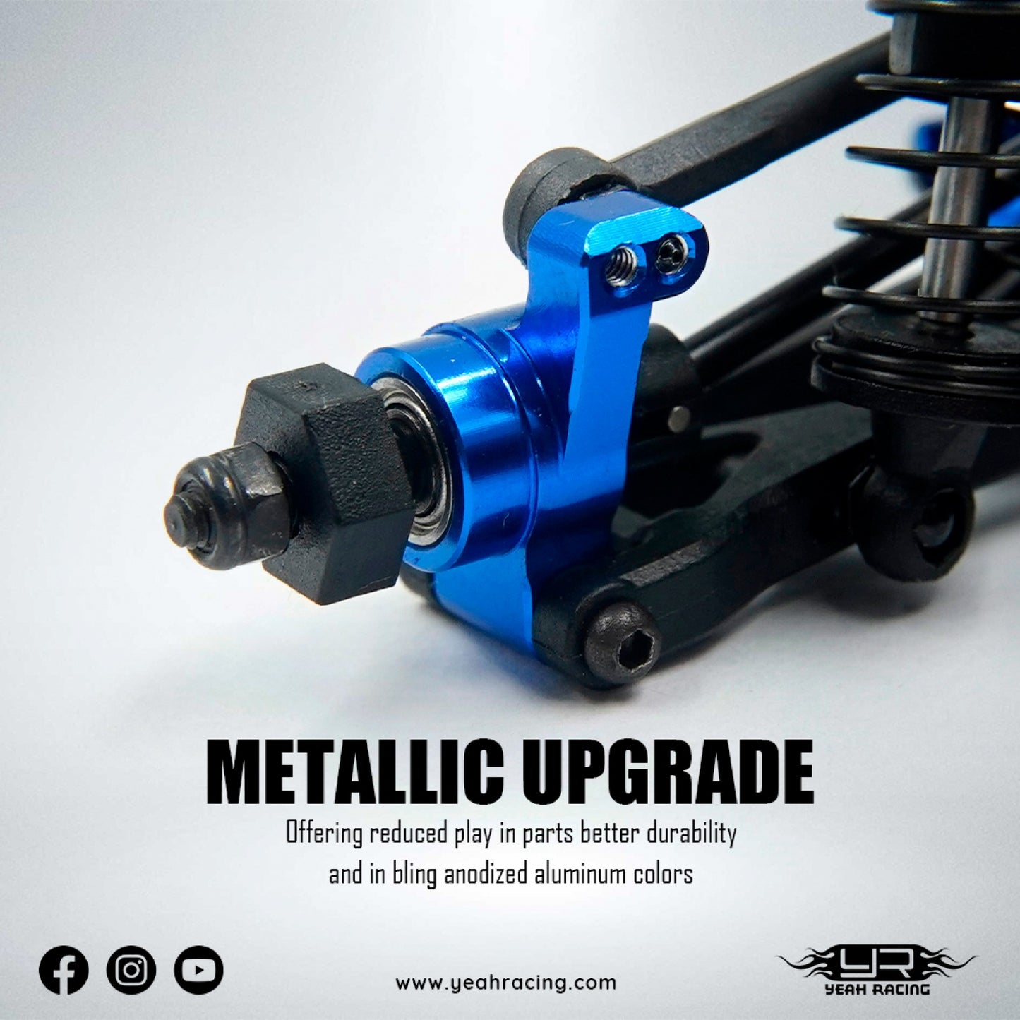 Yeah Racing Aluminum Essential Conversion Kit For Losi 1/24 Micro-B 2WD Buggy / 1/28 Micro-T Truck