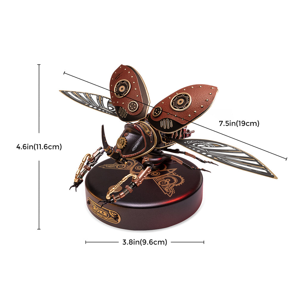 ROKR Rhinoceros Beetle Mechanical Age 3D Puzzle, ROEMI01