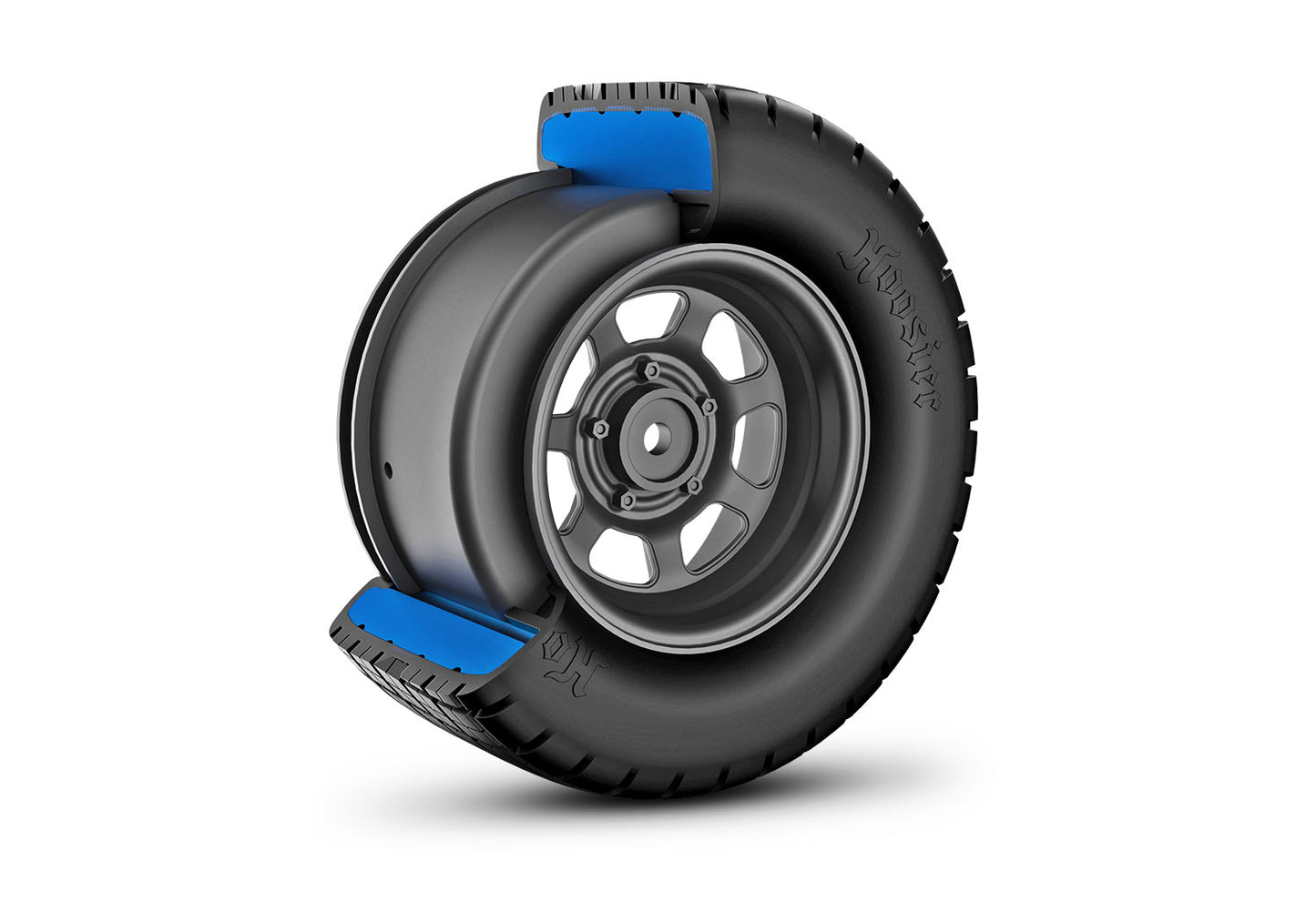 Dirt Oval Gray Front Wheels w/ Hoosier Tires (2), 10473R