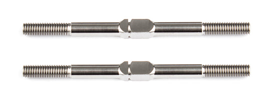 Team Associated FT Titanium Turnbuckles, M3x48 mm/1.875 in, silver, ASC-1405