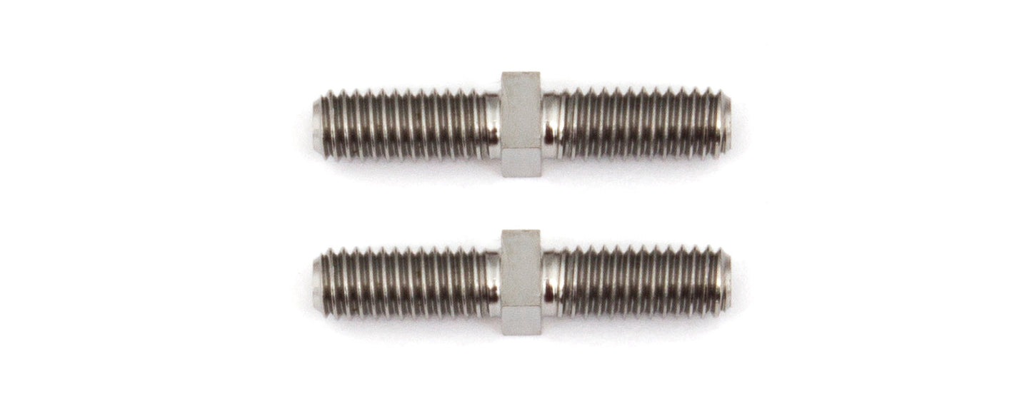 Team Associated FT Titanium Turnbuckles, M3x16 mm/0.630 in, silver, ASC-1410
