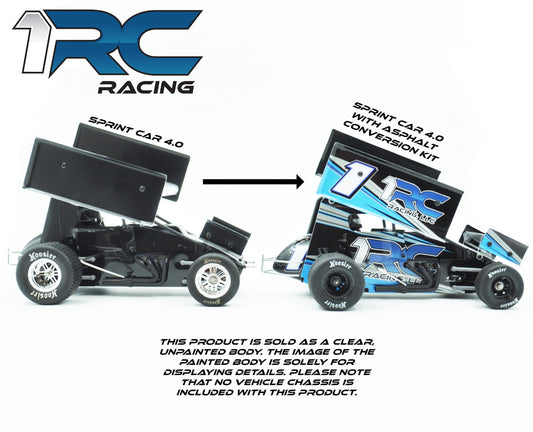 1RC Racing 1/18 Asphalt Sprint Car Conversion Kit, 1RC1024