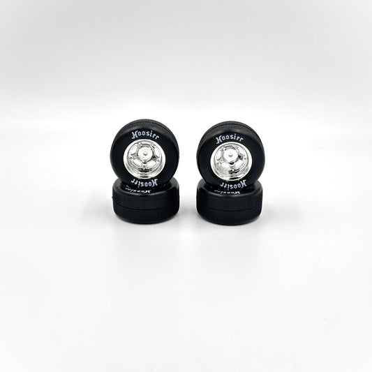 1RC 1/18 Asphalt LM Latemodel FR/RR Tires & Wheels (4)