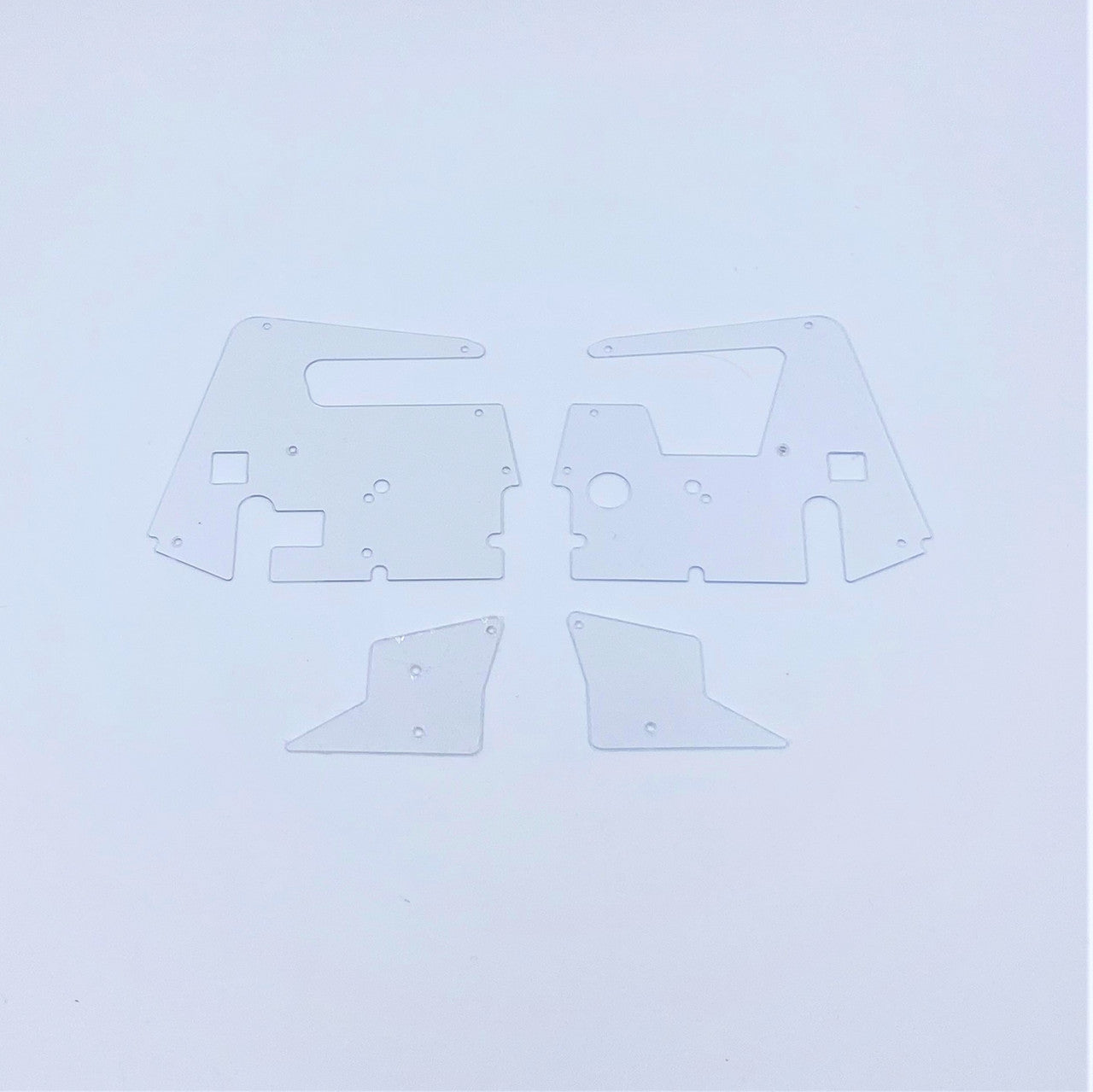 1RC Body Side Panels, LH/RH, Clear, 1/18 Sprint 3.0