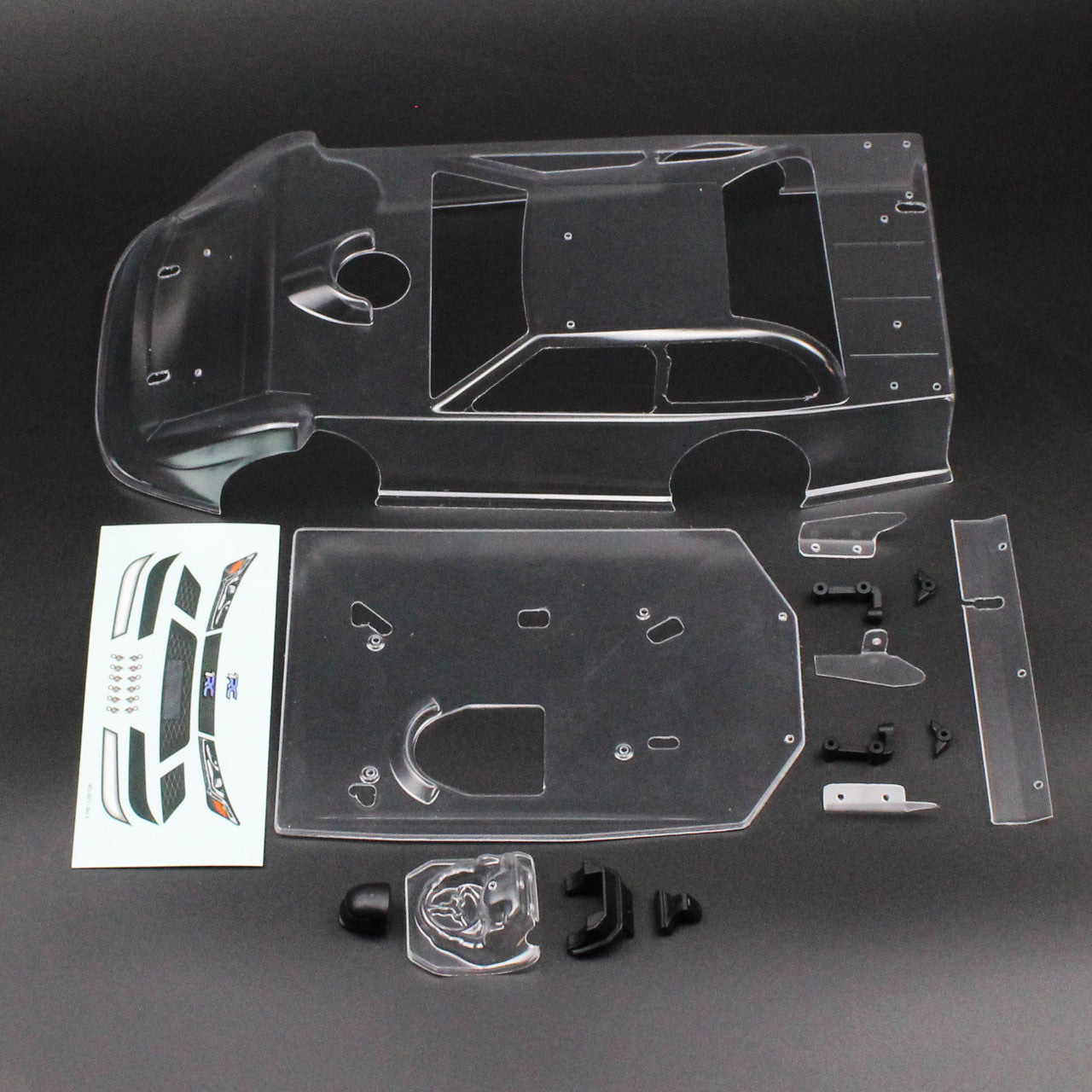 1RC 1/18 LM 3.0 Latemodel Body Set, Clear, 1RC6085