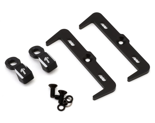 1UP Racing RC10B7/B7D Aluminum LowPro Battery Mount (Black) (LCG Battery), 1UP15511