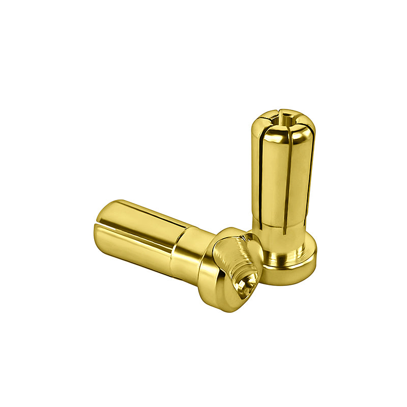 1UP Racing LowPro Bullet Plugs, 5mm, 1 Pair, 1UP190402