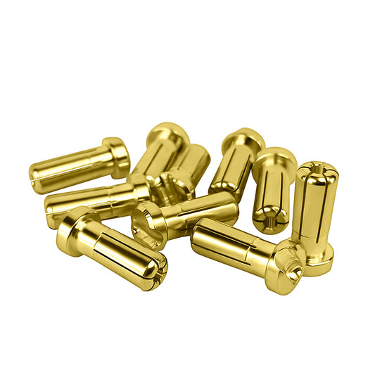 1UP Racing LowPro Bullet Plugs, 5mm, 10 Pack, 1UP190406