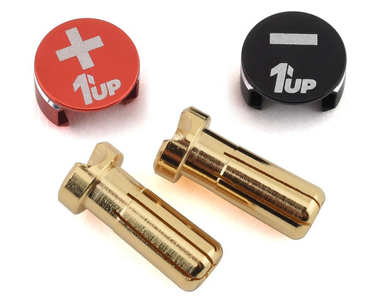 1UP Racing Low Profile Bullet Plugs and Low Pro Grips, 1UP-190432