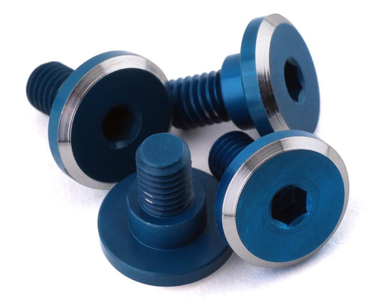 1UP Racing 3x4mm Aluminum Servo Mounting Screws w/4.2mm Neck (Blue) (4), 1UP-80291