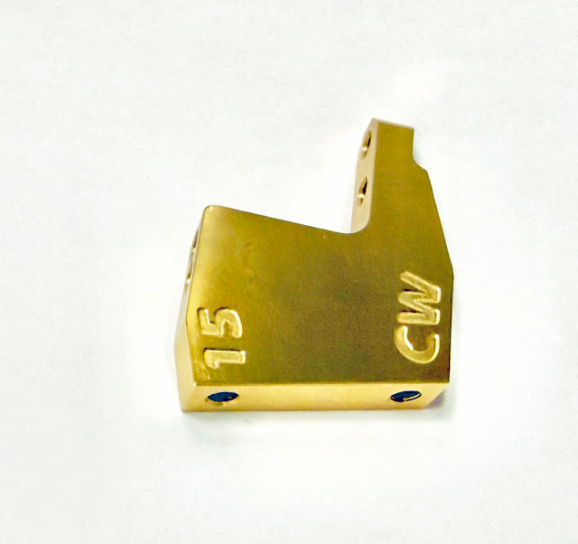 Brass 15 Deg Front Suspension Mount 3mm Threads (1) CW-2416