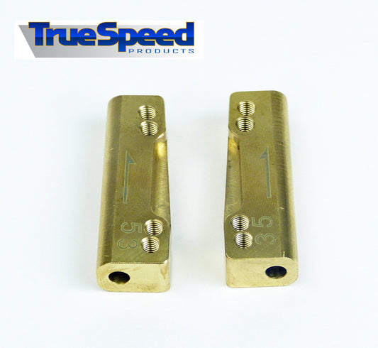 TrueSpeed Brass Rear Toe Block 3-5 deg M3 (pair), CW-2453