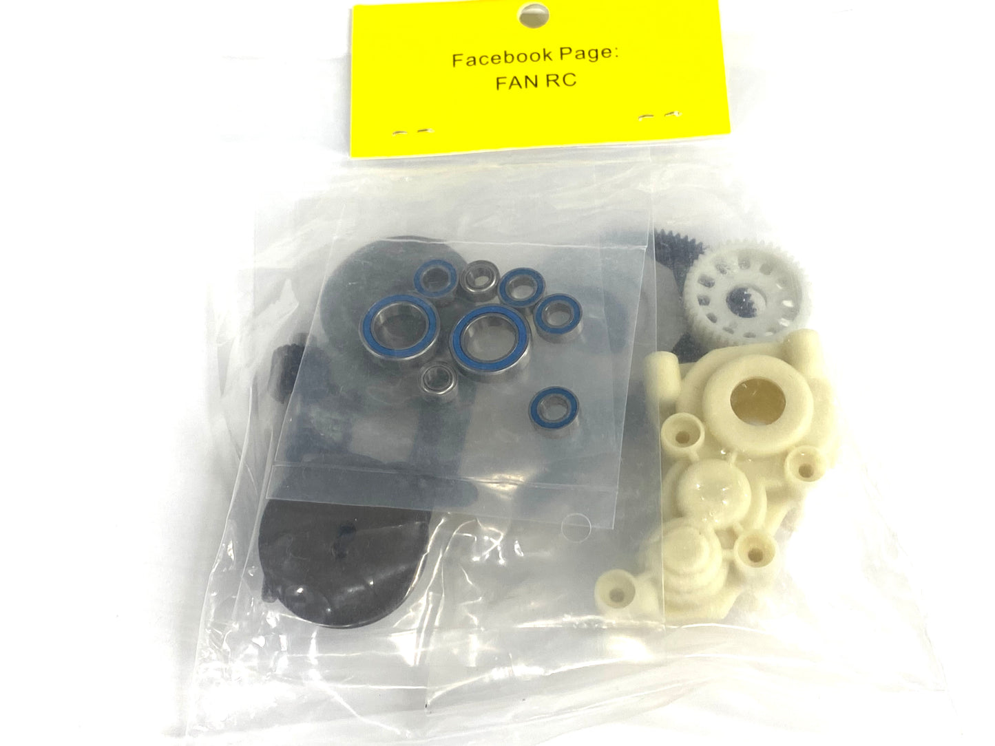 Fan RC Complete Transmission Kit (minus motor plate), FR-005