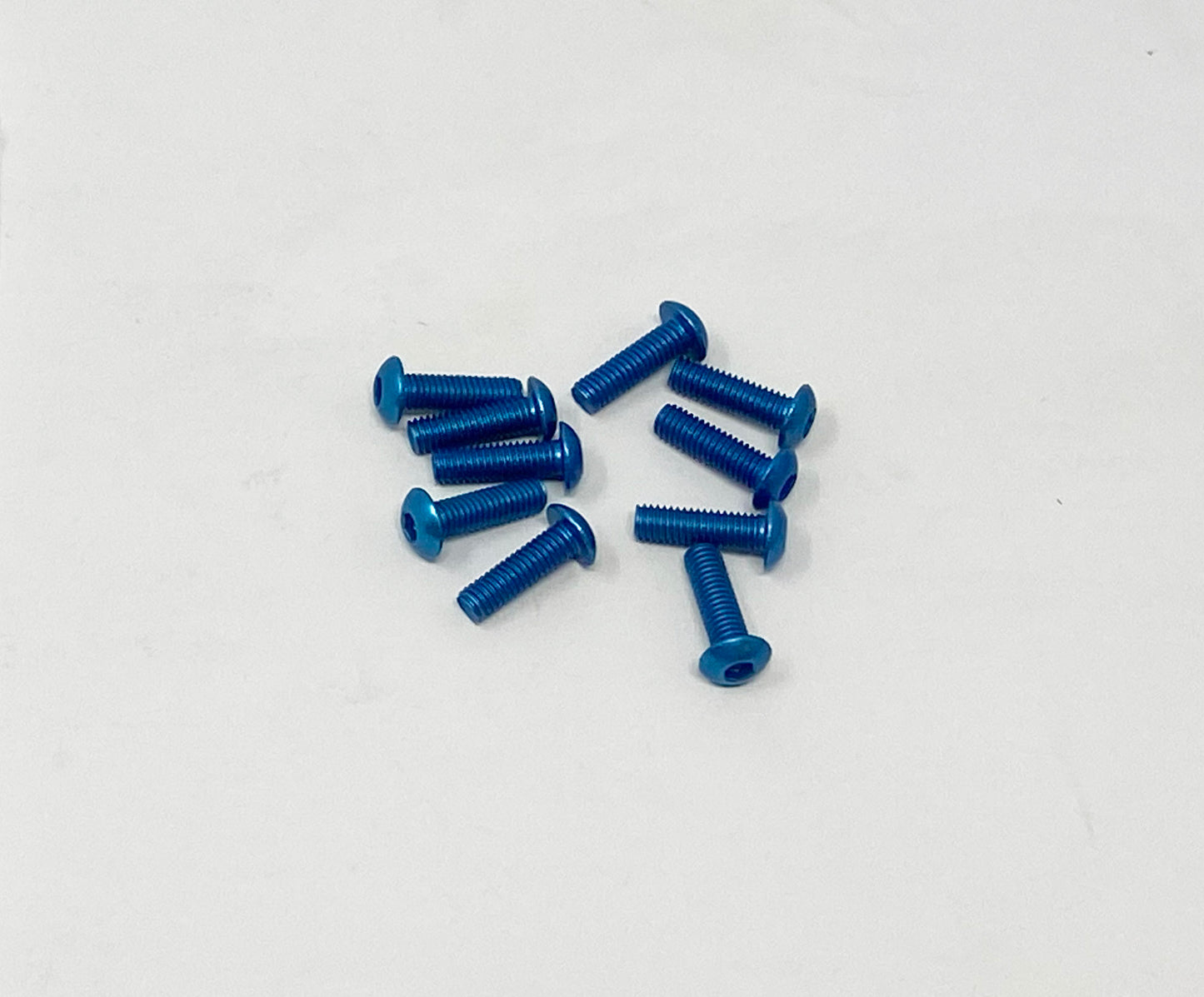 M3 x 10mm Button Head Socket Screws - Aluminum